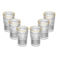 CONJUNTO 6COPOS ALTO FIO OURO MANDALA 380